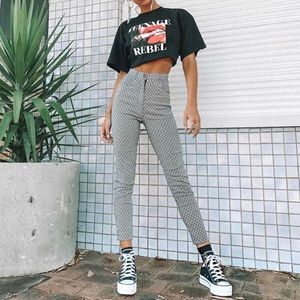 High waisted Verge Girl Patterned Pants